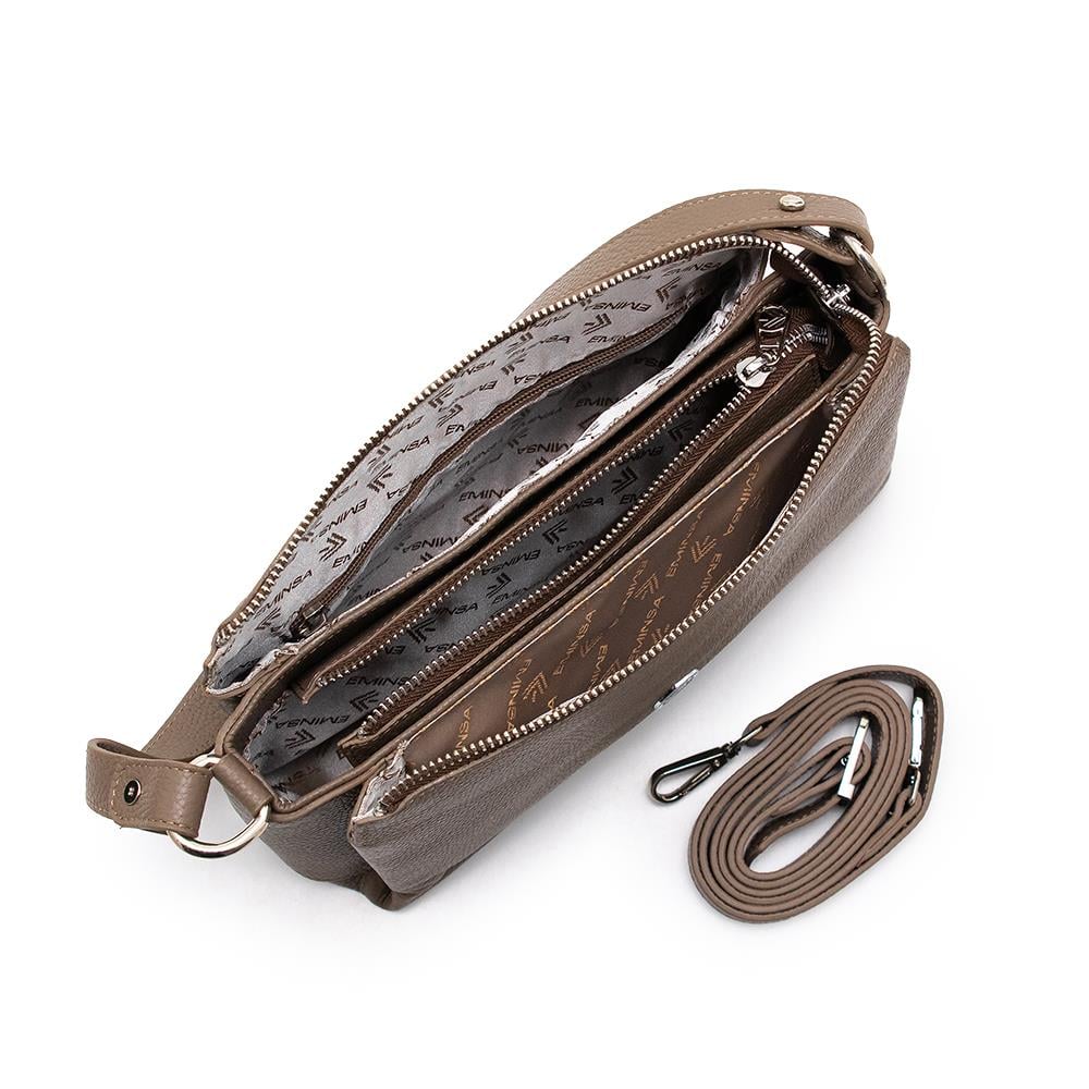 Kadın Vizon Hakiki Deri Omuz Çantası