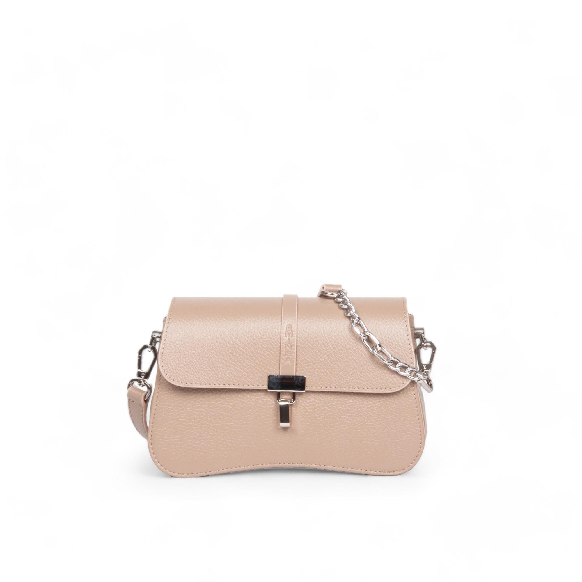 Zincir Detaylı Hakiki Deri Kadın Omuz Çantası