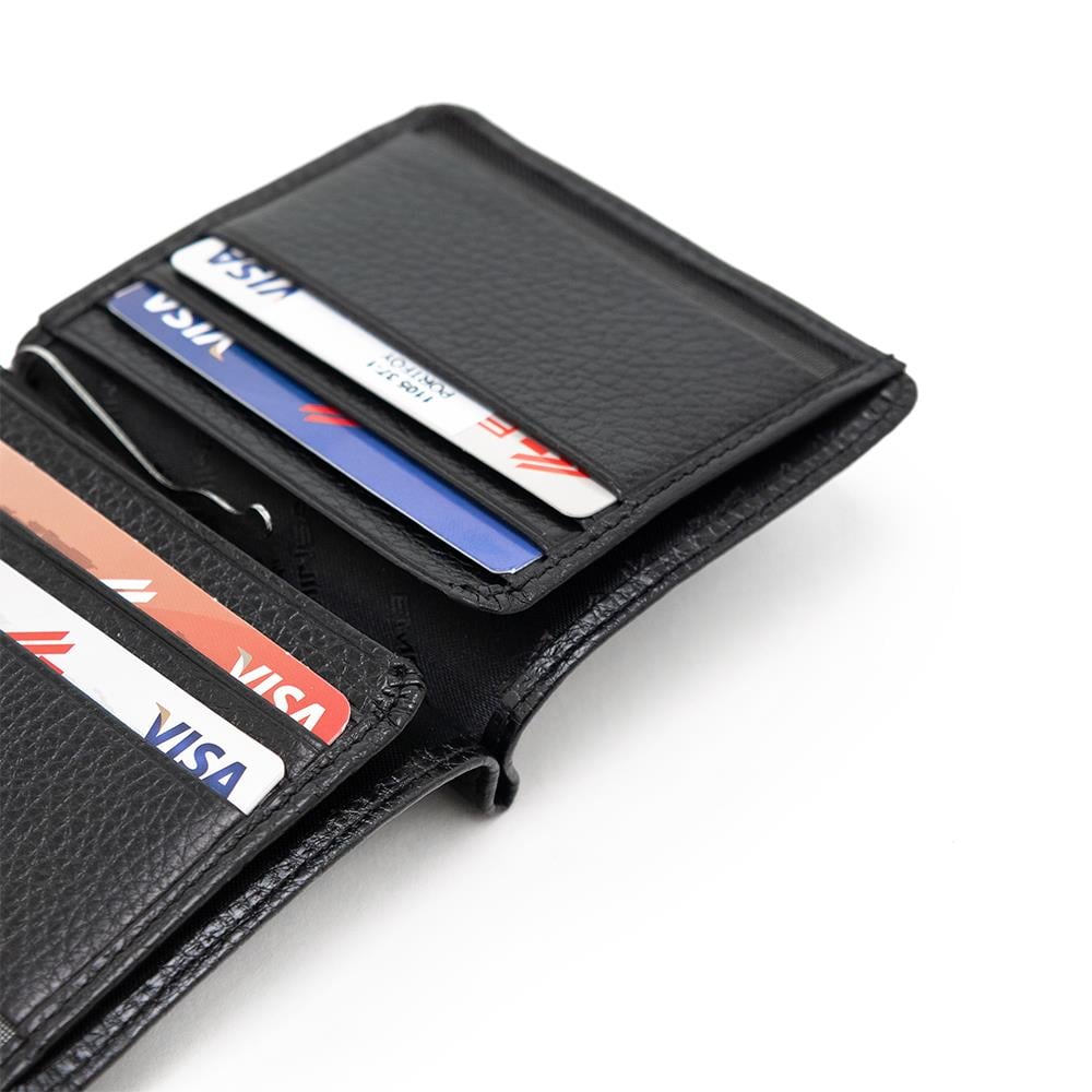 Siyah Hakiki Deri Para Klipsli Cüzdan