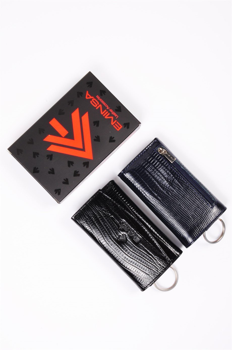 Unisex Hakiki Deri Anahtarlık Cüzdan