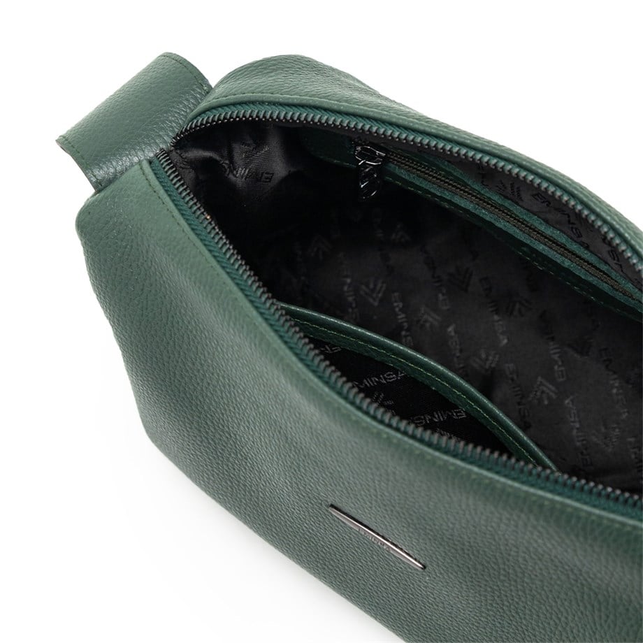 Kadın Hakiki Yeşil Deri Omuz Çantası 40307