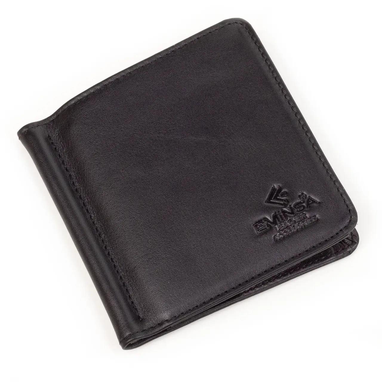 Siyah Hakiki Deri Para Klipsli Cüzdan