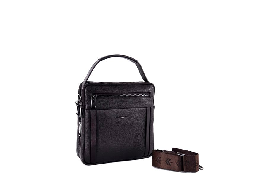 Erkek Hakiki Deri Omuz Çantası 6136