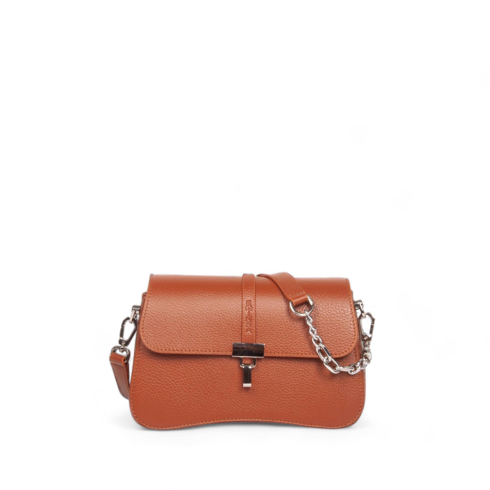 Zincir Detaylı Hakiki Deri Kadın Omuz Çantası