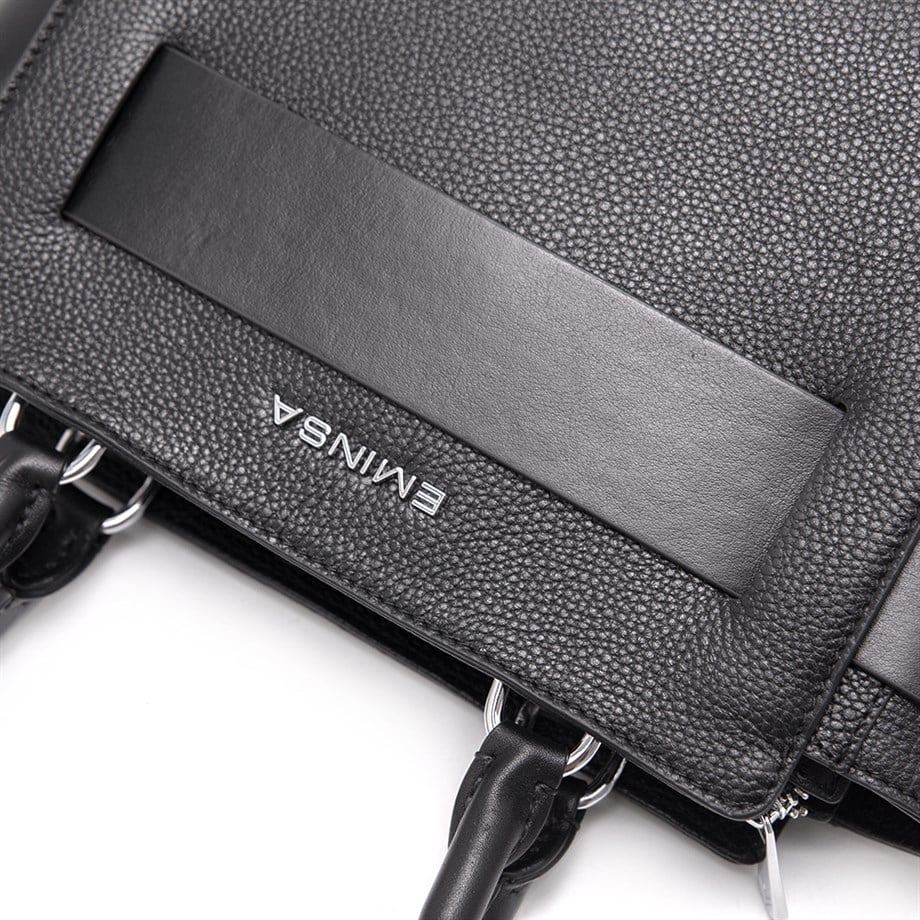 Siyah Hakiki Deri Omuz Çantası