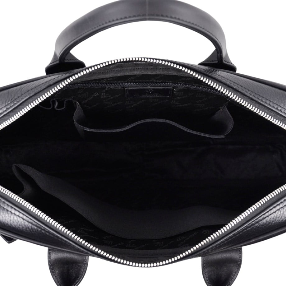 Lacivert Hakiki Deri Evrak Çantası