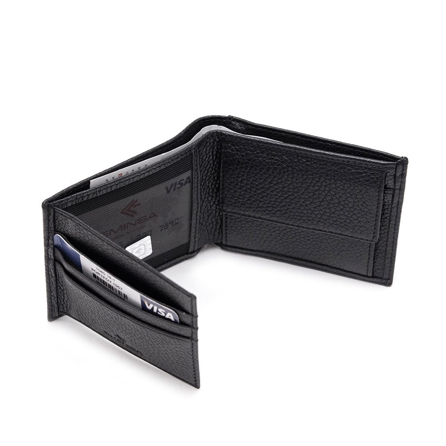 Erkek Siyah Hakiki Deri Cüzdan