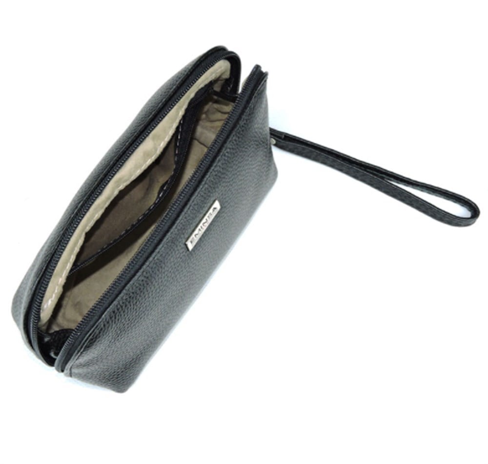 Siyah Deri Kadın El Çantası, Makyajlık