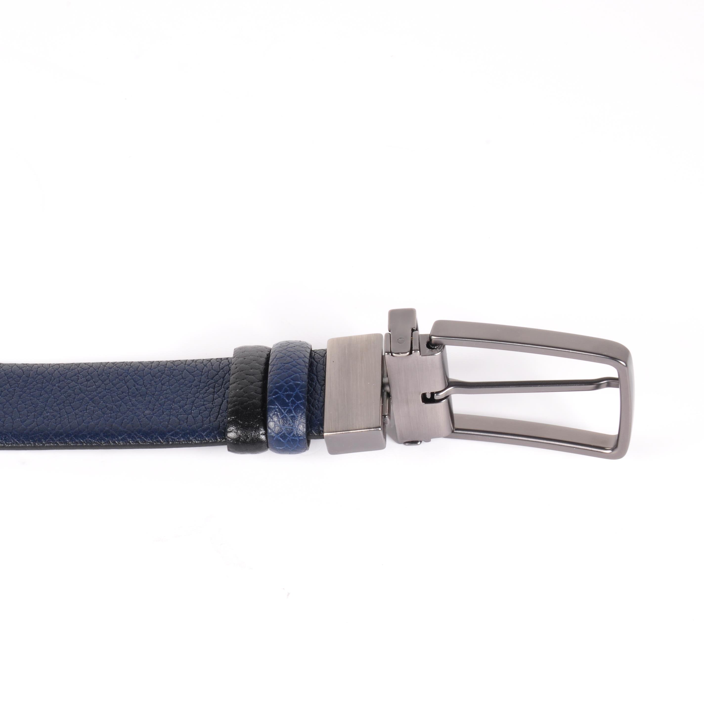 Çift Yönlü Laciverti-Siyah Erkek Kemer