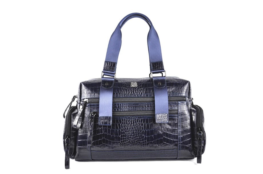 Erkek Siyah Hakiki Deri Seyahat Çantası