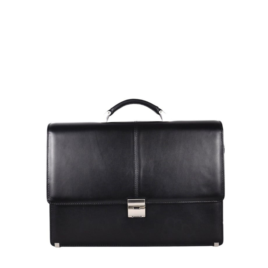 Siyah Hakiki Deri Evrak Çantası 7074