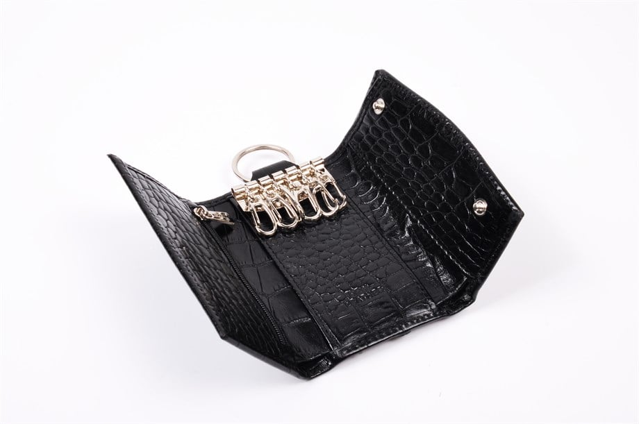 Unisex Hakiki Deri Anahtarlık Cüzdan