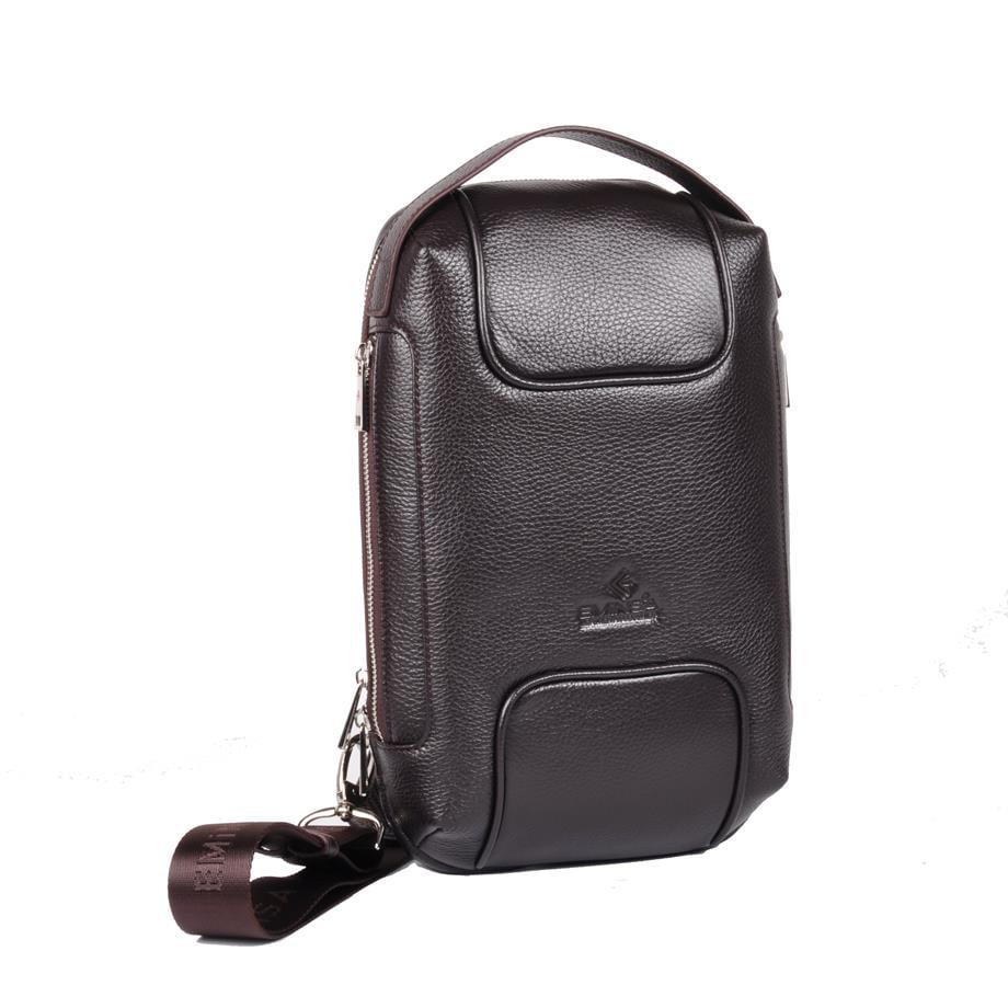 Erkek Hakiki Deri Omuz Çantası Çarpraz Çantası