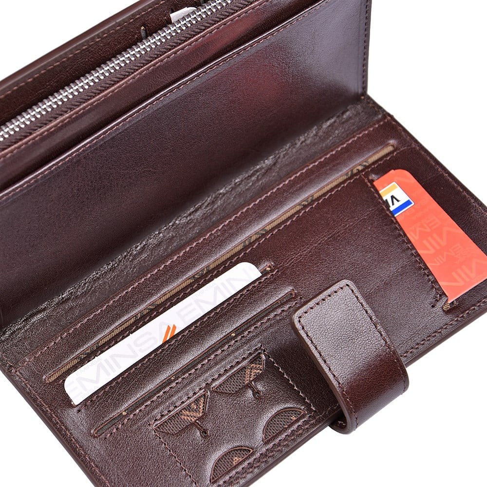 Bordo Hakiki Deri Erkek Portföy