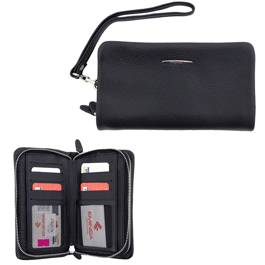 Erkek Siyah Deri Debriyah Cüzdan, El Çantası