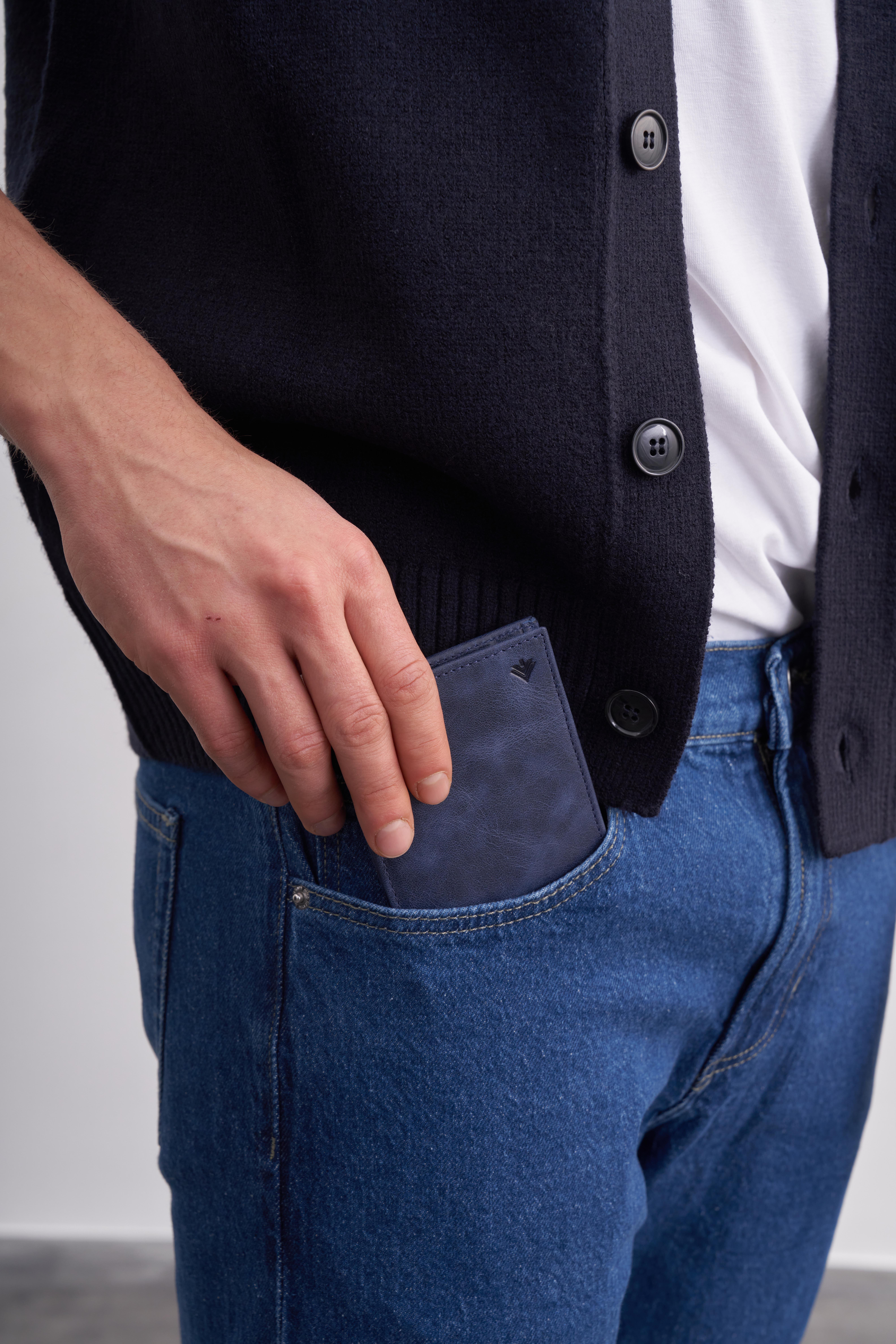 Erkek Crazy Deri Para Klipsli Cüzdan 1068