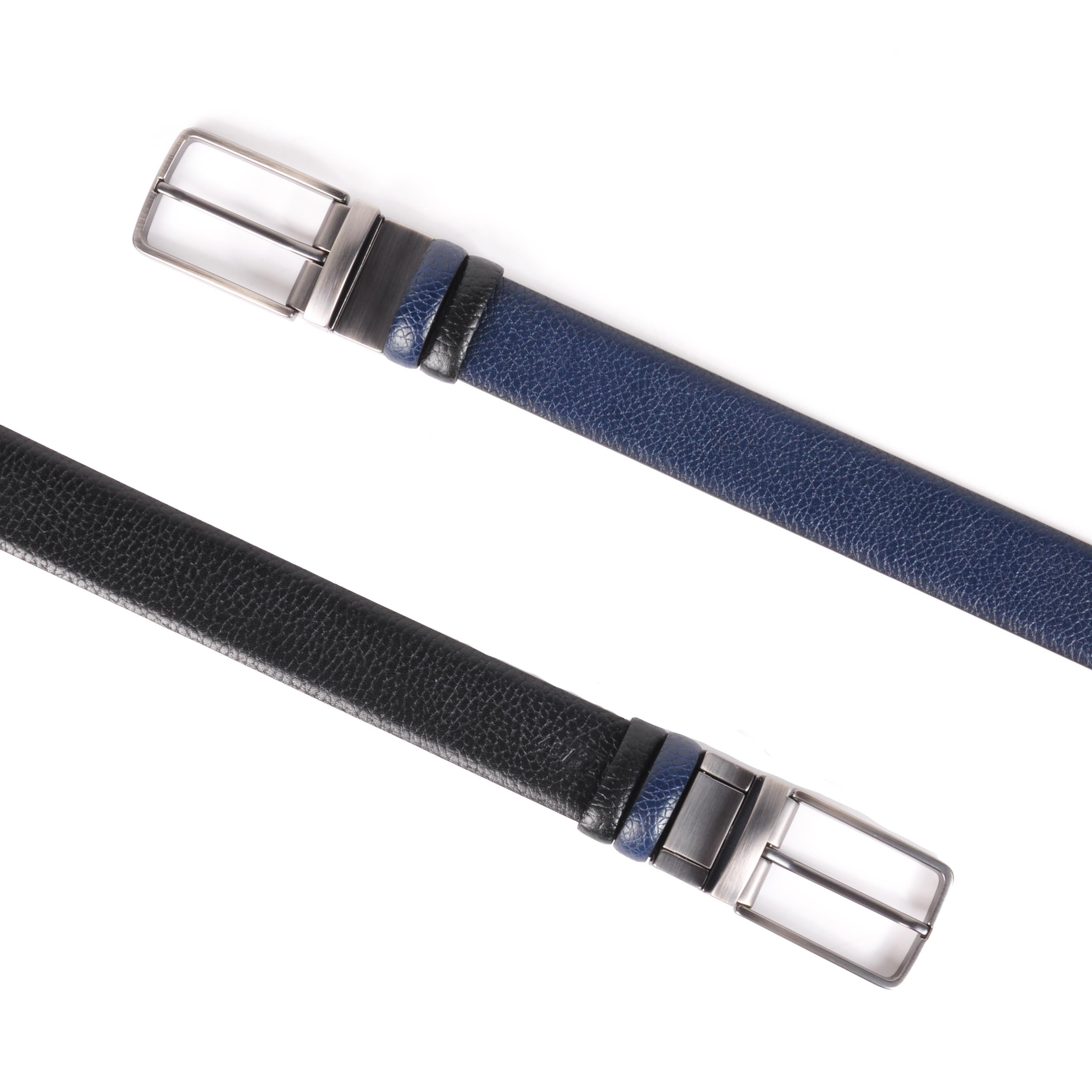 Çift Yönlü Laciverti-Siyah Erkek Kemer