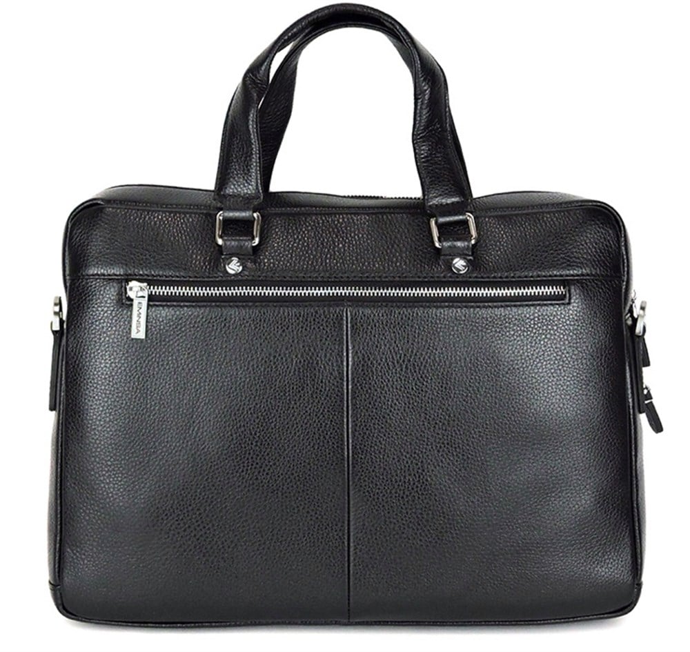 Siyah Deri Evrak&Laptop Çantası
