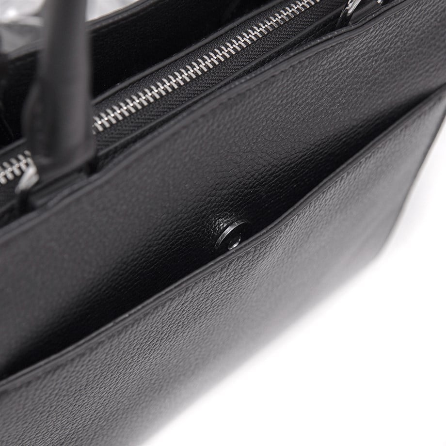 Siyah Hakiki Deri Omuz Çantası