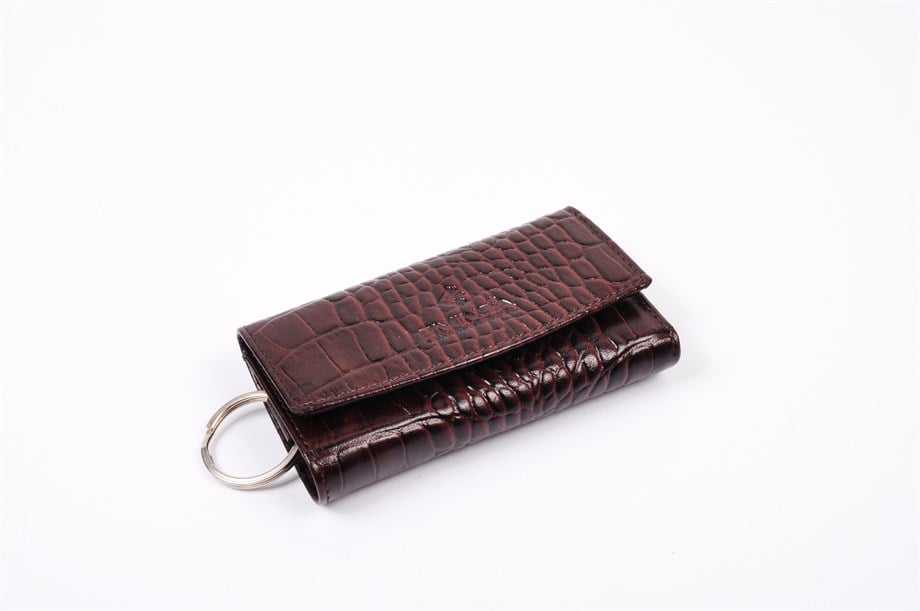 Unisex Hakiki Deri Anahtarlık Cüzdan