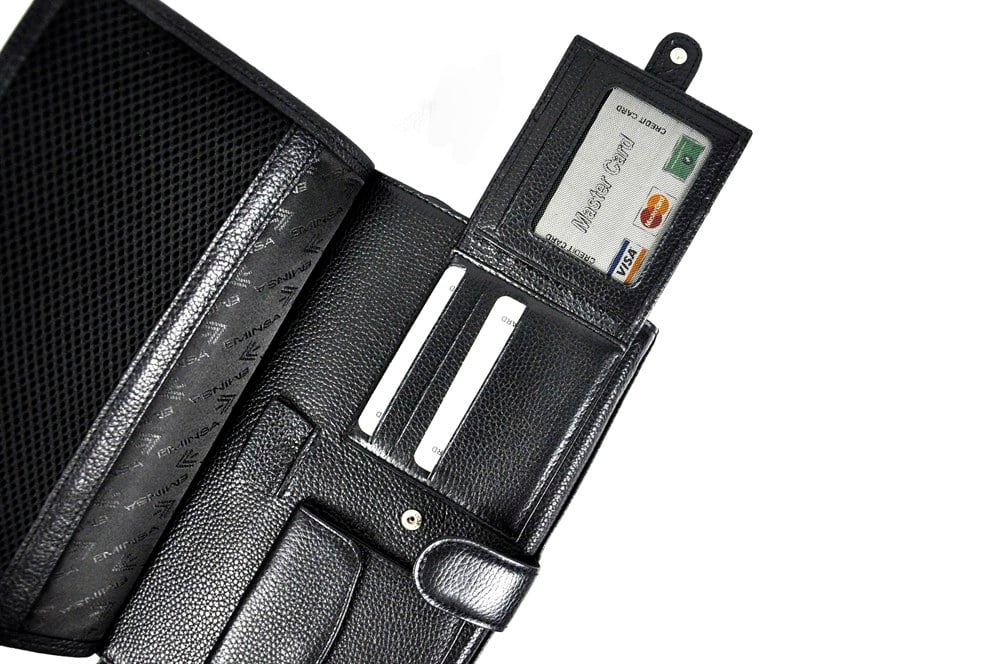 Erkek Siyah Deri El Çantası