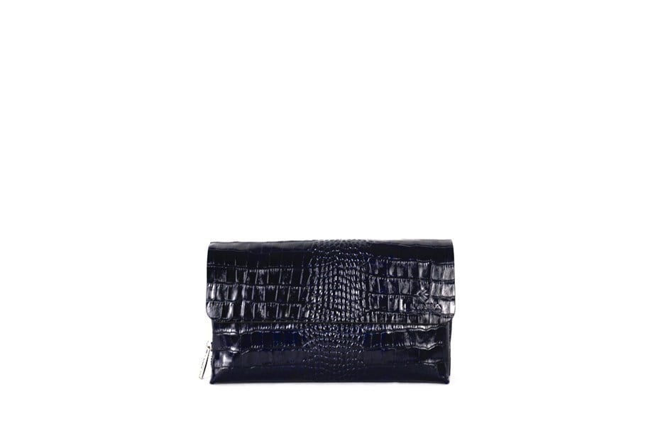 Erkek Lacivert Kroko Hakiki Deri El Çantası 5099