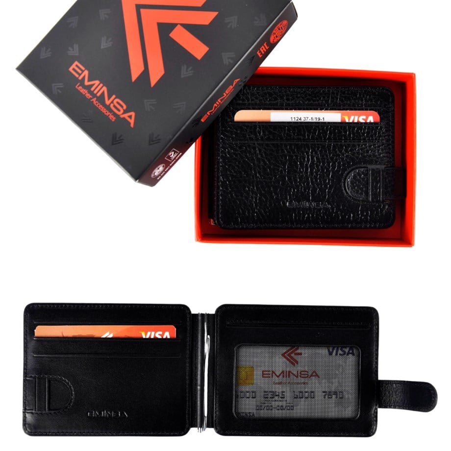 Erkek Hakiki Deri Çift Taraflı Cüzdan