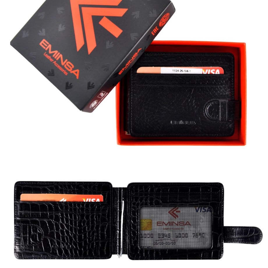 Erkek Hakiki Deri Çift Taraflı Cüzdan