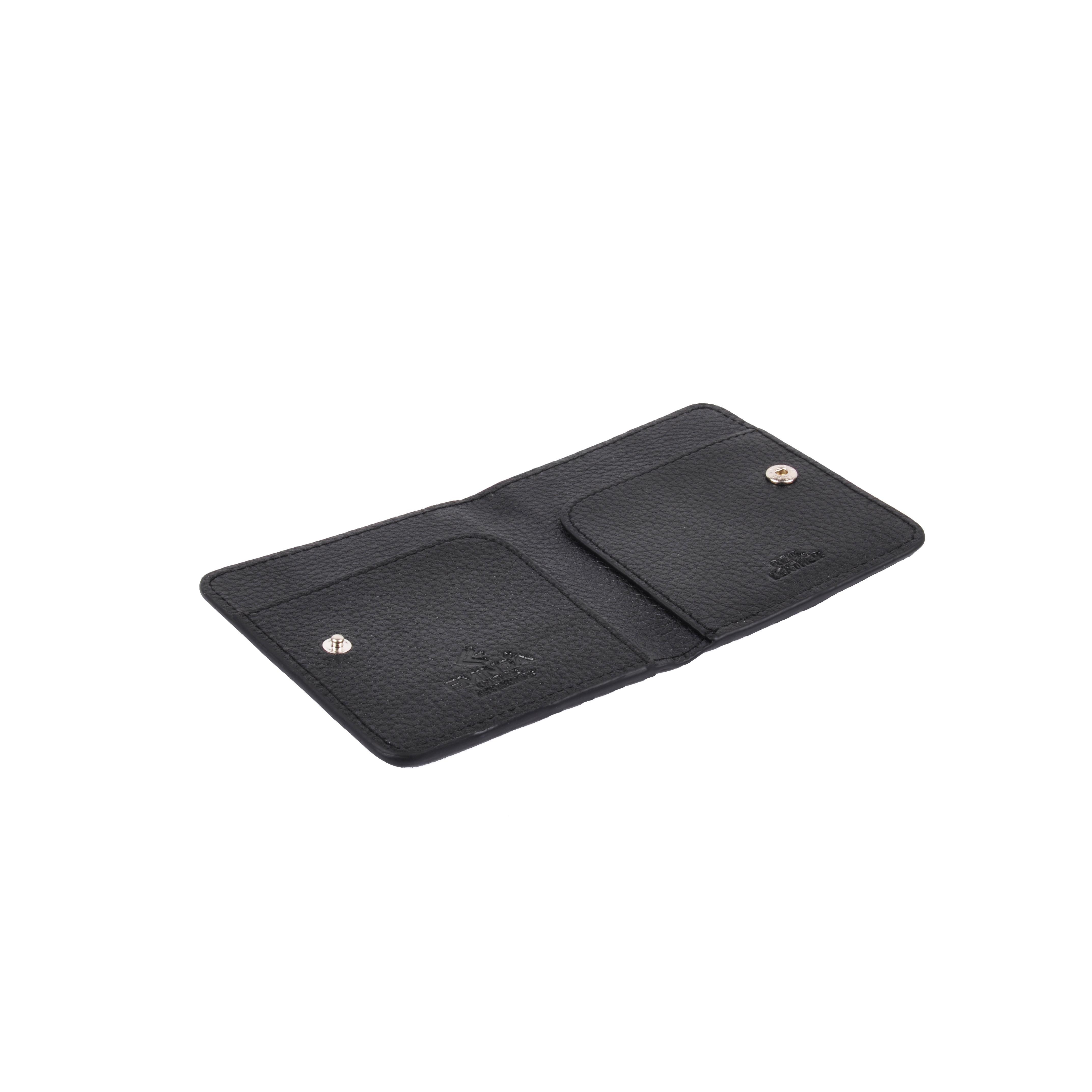 Hakiki Deri Çıtçıtlı Kartlık