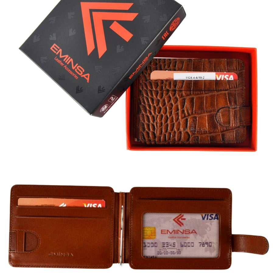 Erkek Hakiki Deri Çift Taraflı Cüzdan