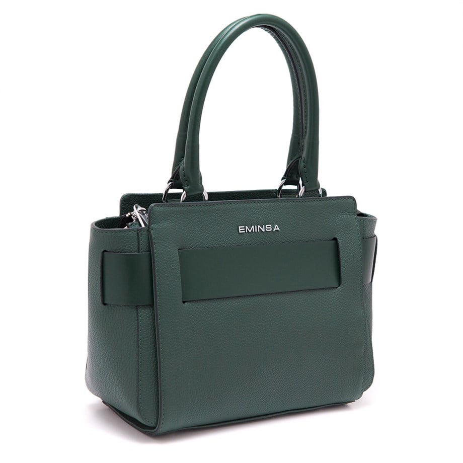 Yeşil Hakiki Deri Omuz Çantası