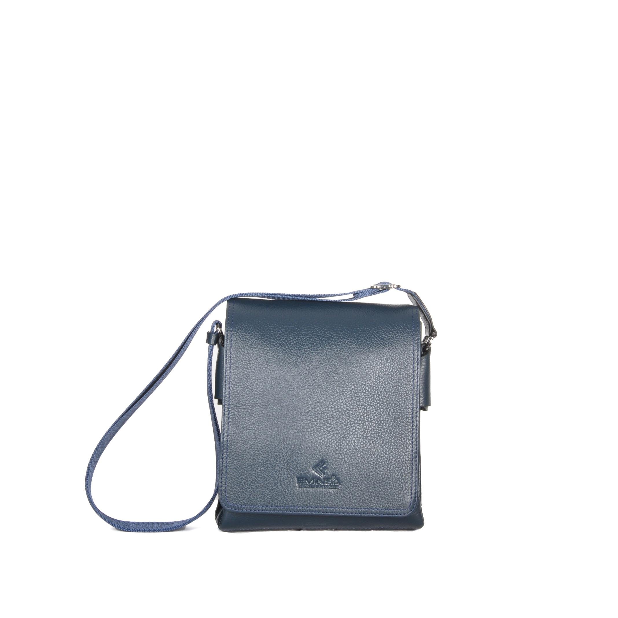 Erkek Siyah Hakiki Deri Omuz Çantası