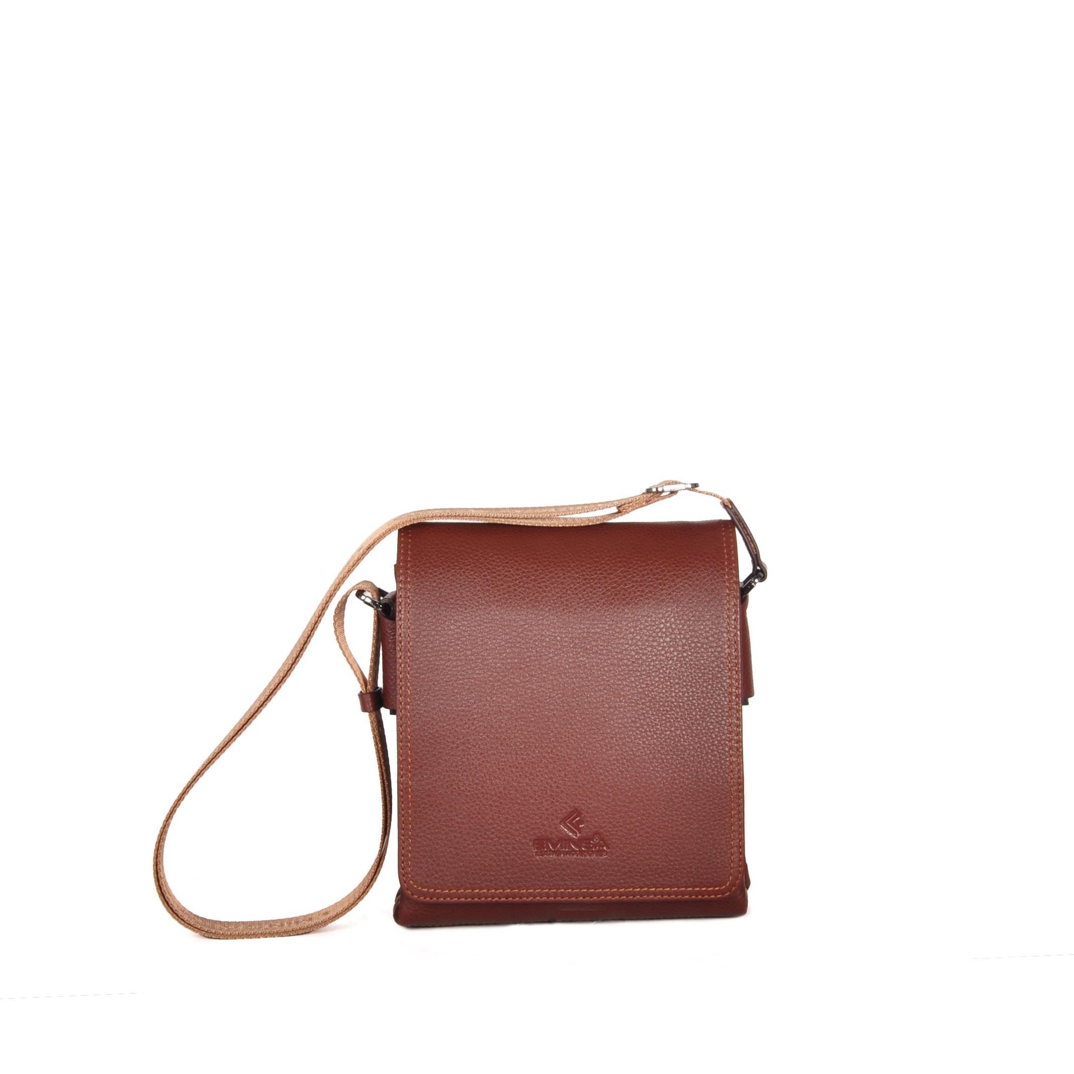 Erkek Siyah Hakiki Deri Omuz Çantası