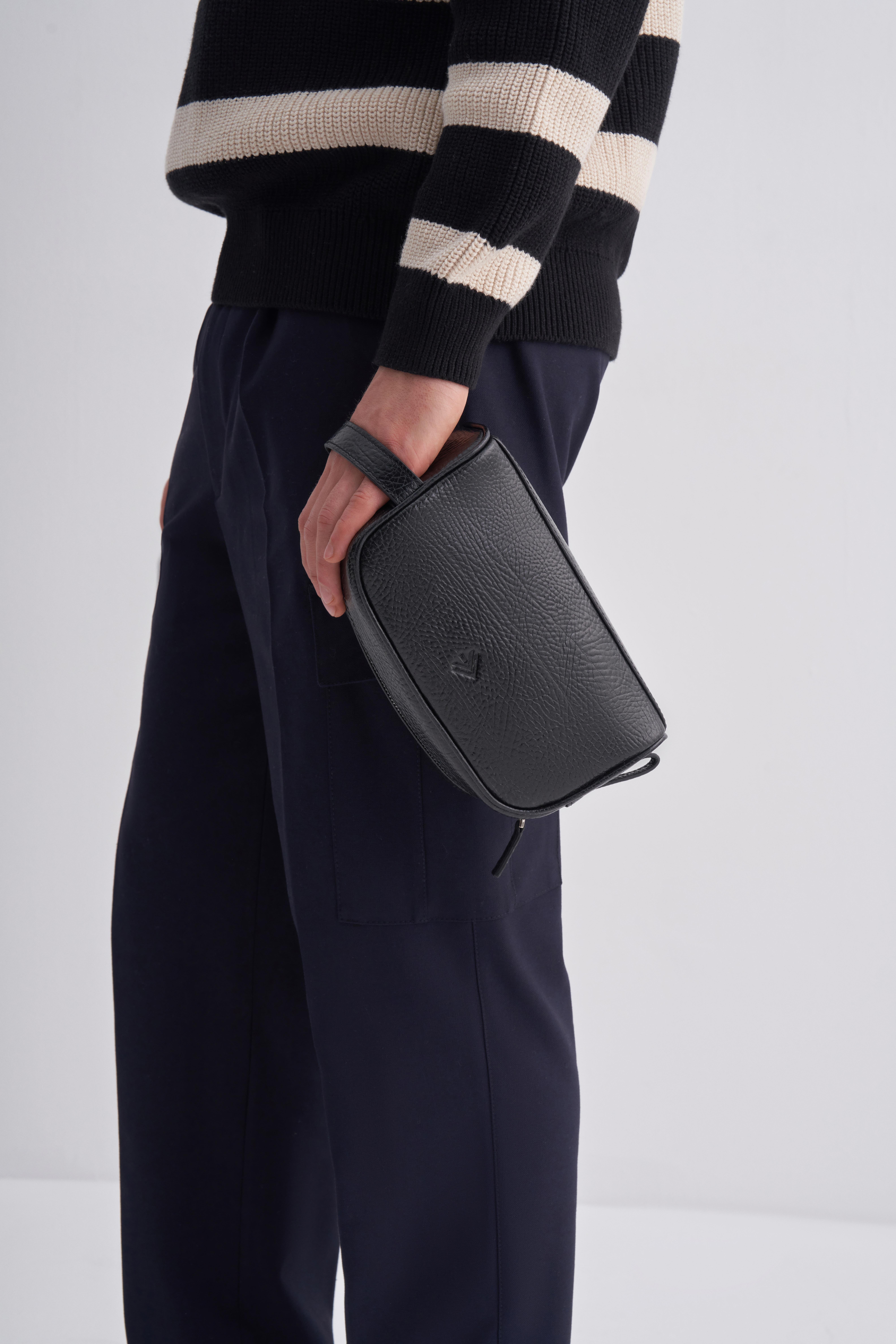 Erkek Hakiki Deri Bakım Çantası 5118