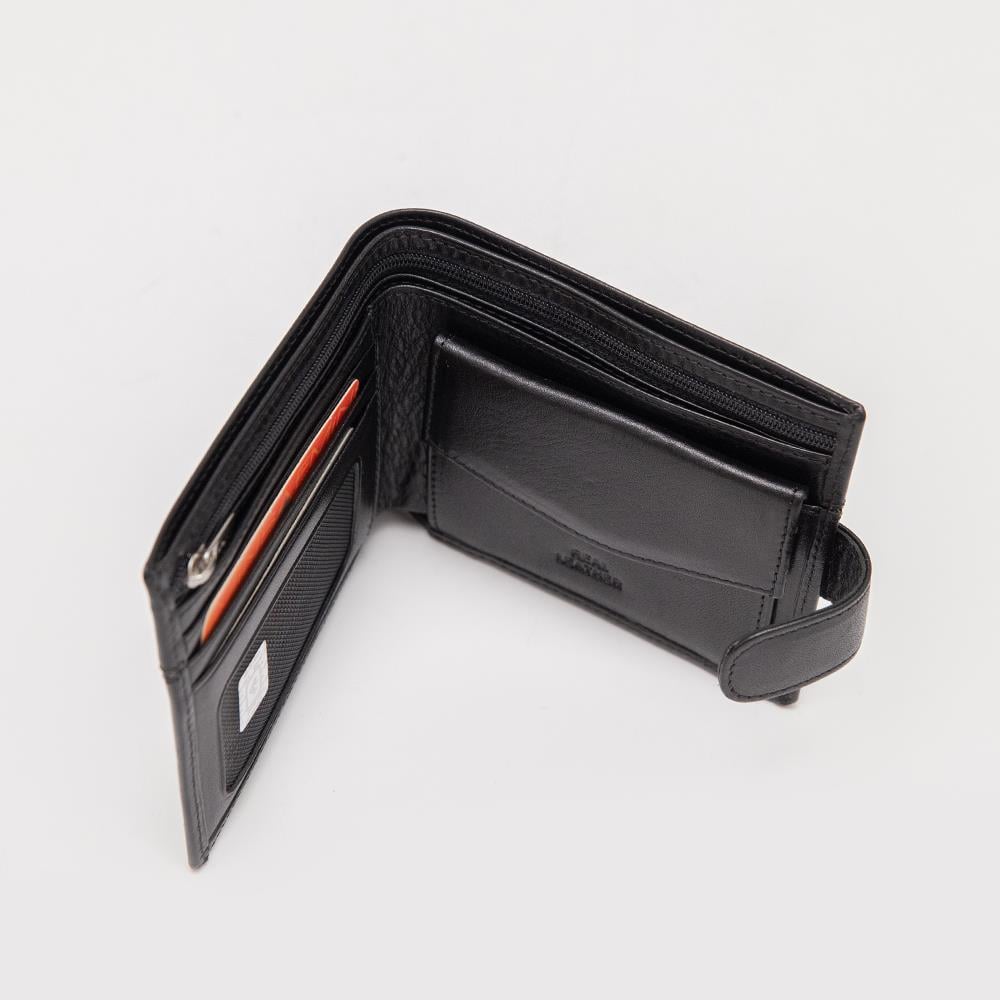 Erkek Siyah Hakiki Deri Cüzdan 1027