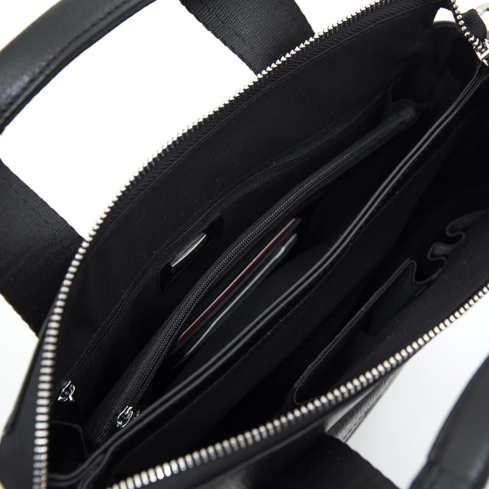 Erkek Siyah Hakiki Deri Omuz & Evrak Çantası