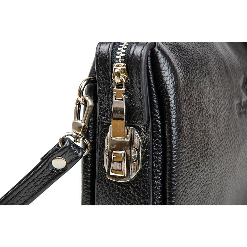 Erkek Siyah Hakiki Deri Şifreli El Çantası