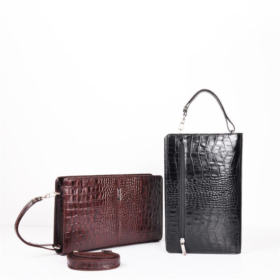 Erkek Hakiki Deri El & Omuz Çantası 5017