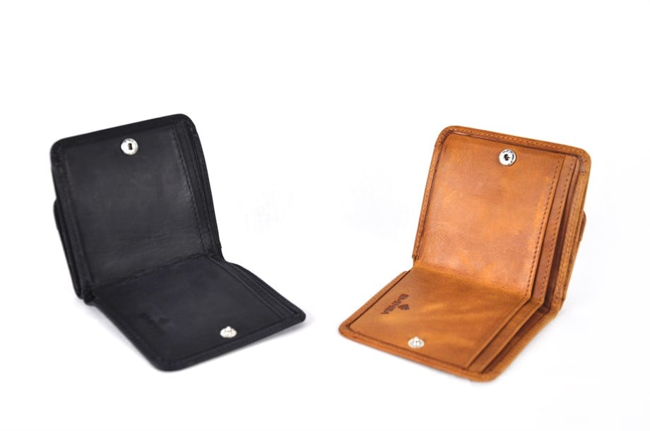 Küçük Crazy Deri Erkek Cüzdan