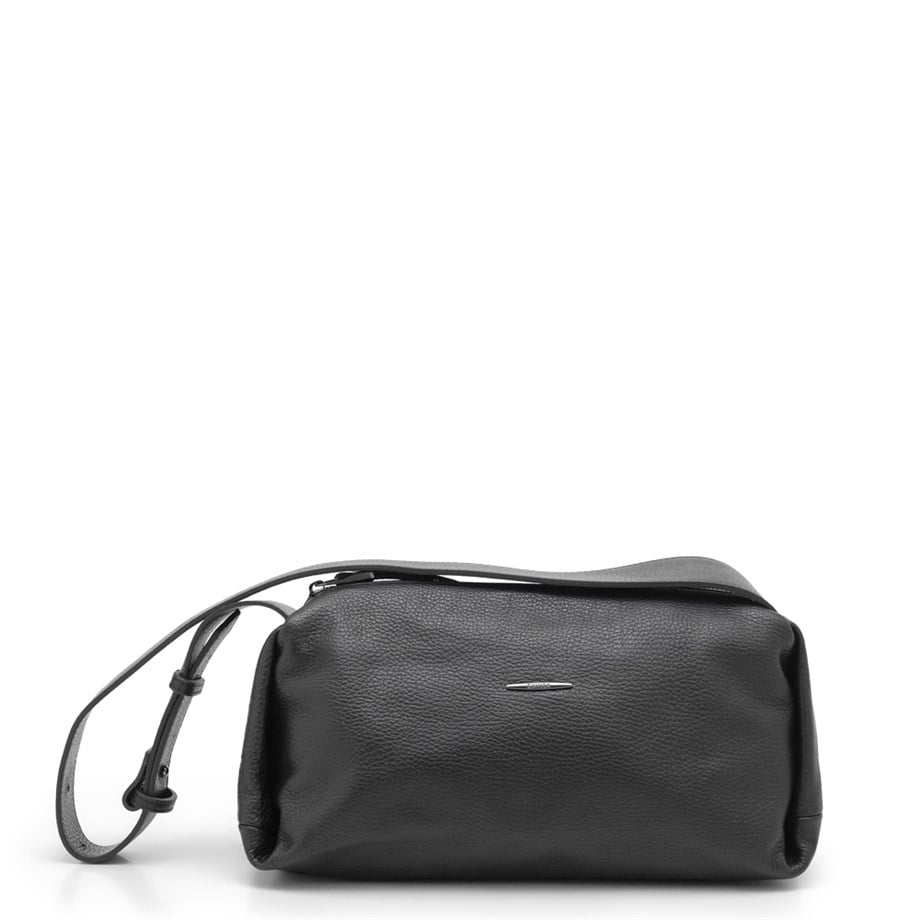 Kadın Hakiki Siyah Deri Omuz Çantası 40307