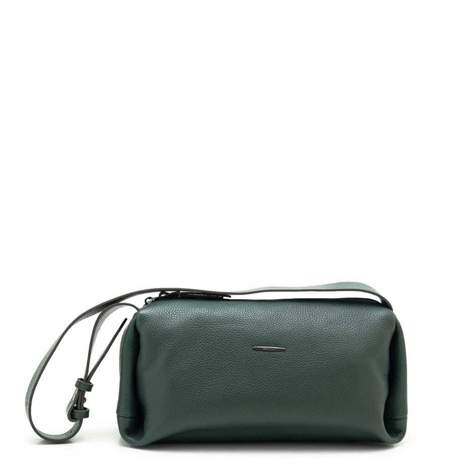 Kadın Hakiki Yeşil Deri Omuz Çantası 40307