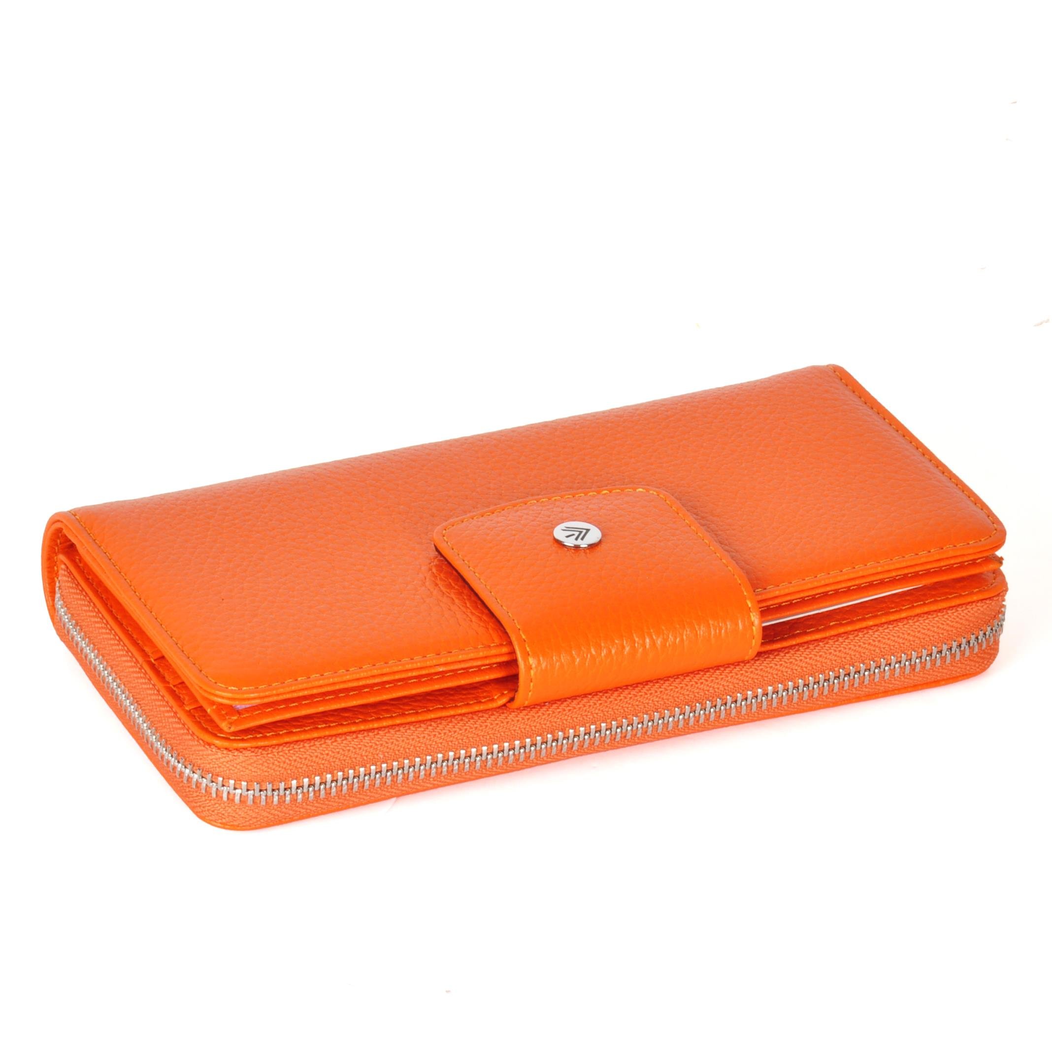 Gri Hakiki Deri Kadın Cüzdan 2149