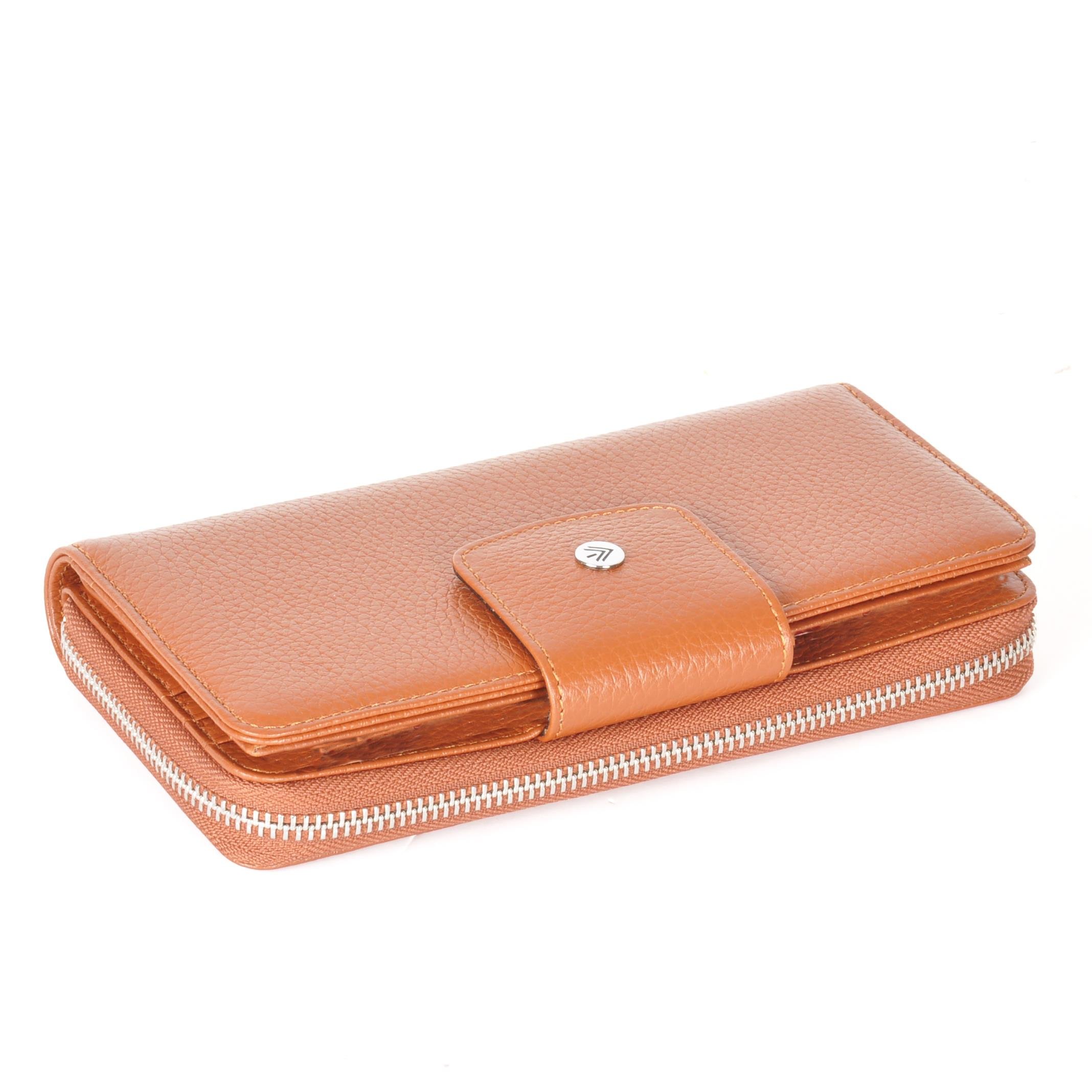 Gri Hakiki Deri Kadın Cüzdan 2149