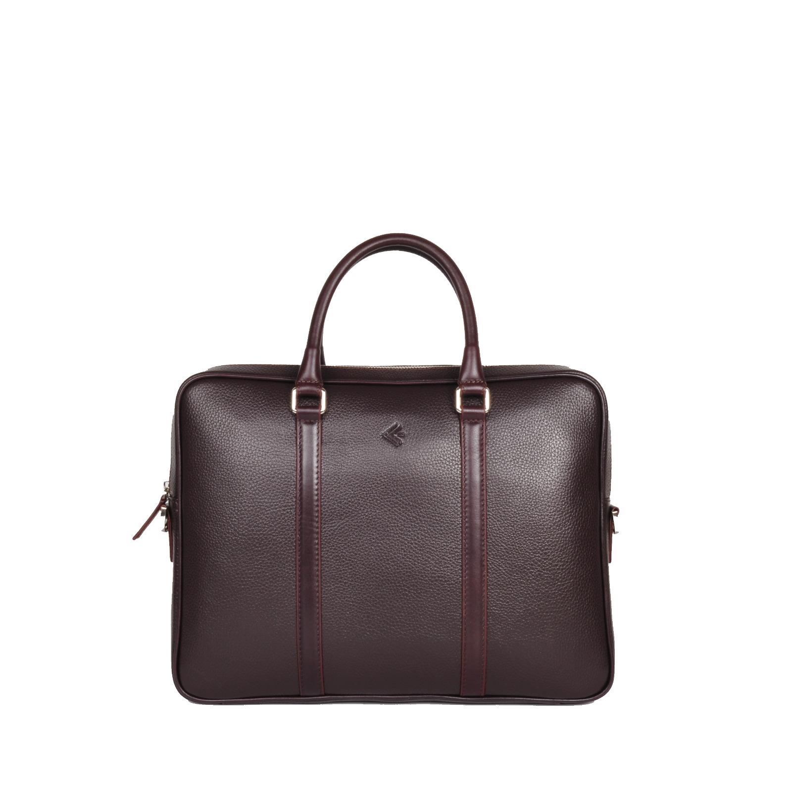 Erkek Şeritli Hakiki Deri Evrak Çantası 7131