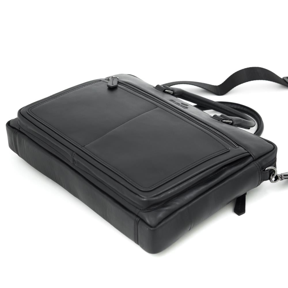 Eminsa Deri Erkek Siyah Evrak Çantası 7119