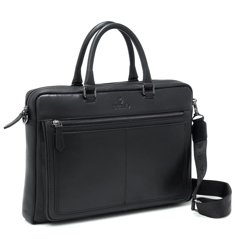 Eminsa Deri Erkek Siyah Evrak Çantası 7119