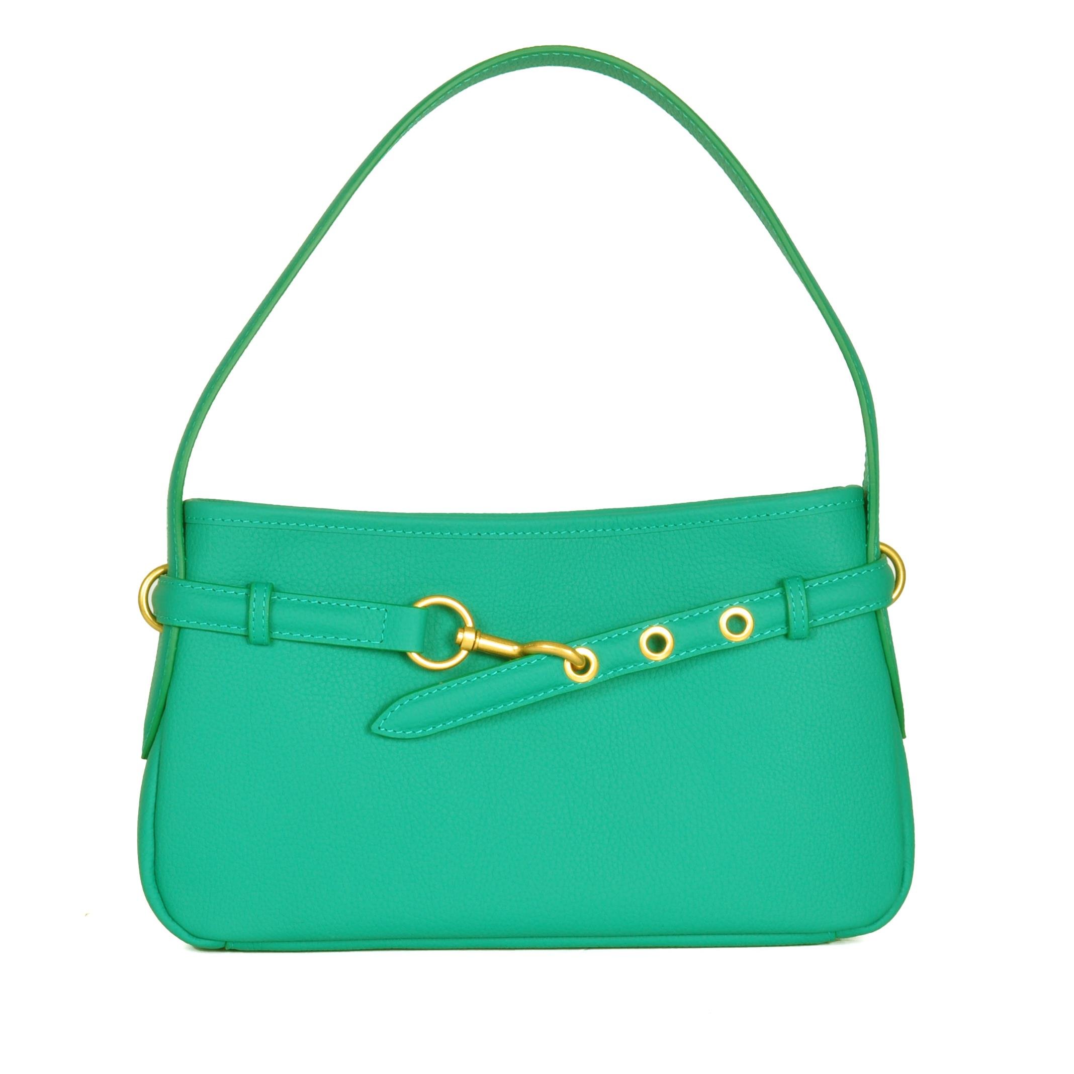 Kadın Hakiki Deri Kayış Detaylı Çanta