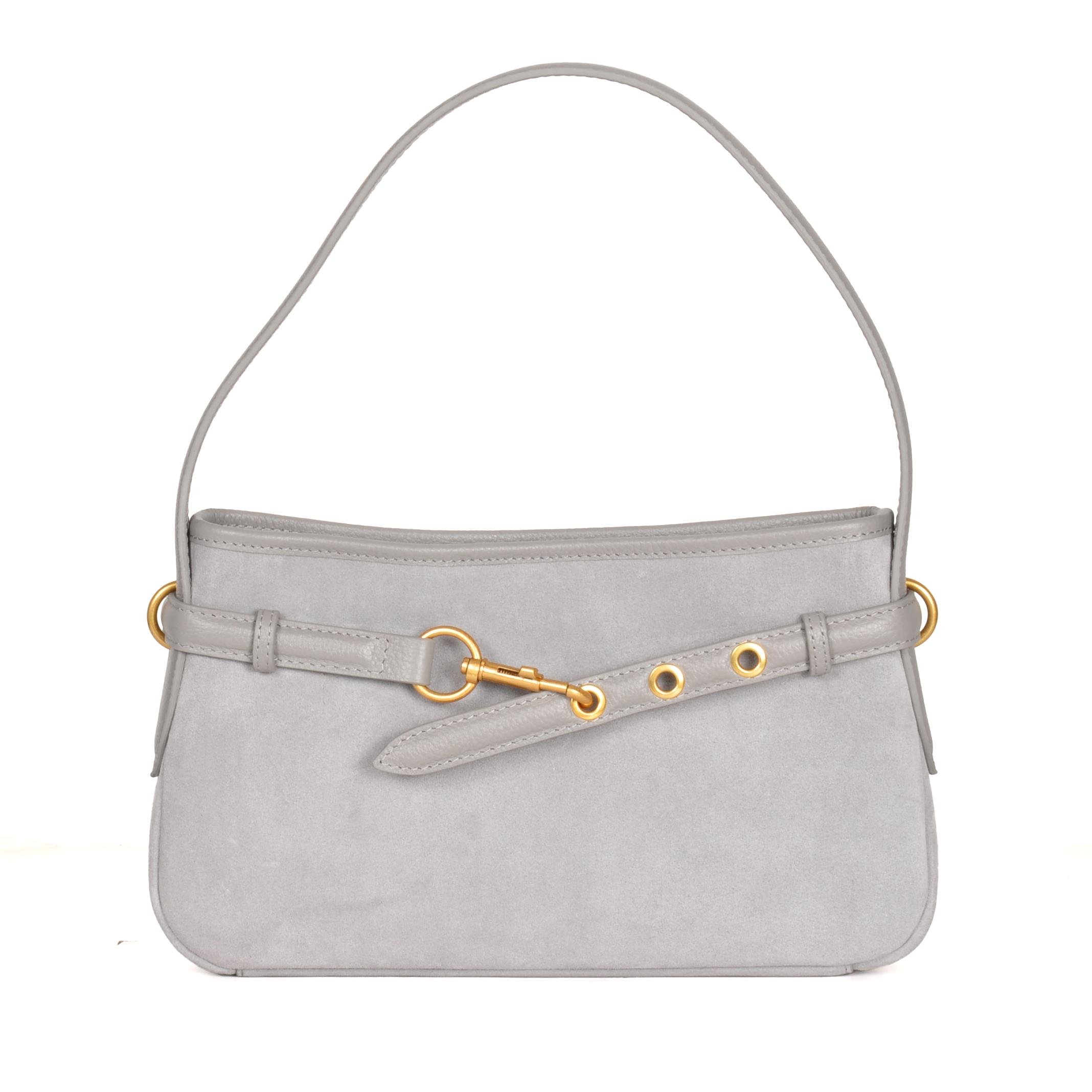 Kadın Hakiki Deri Kayış Detaylı Çanta