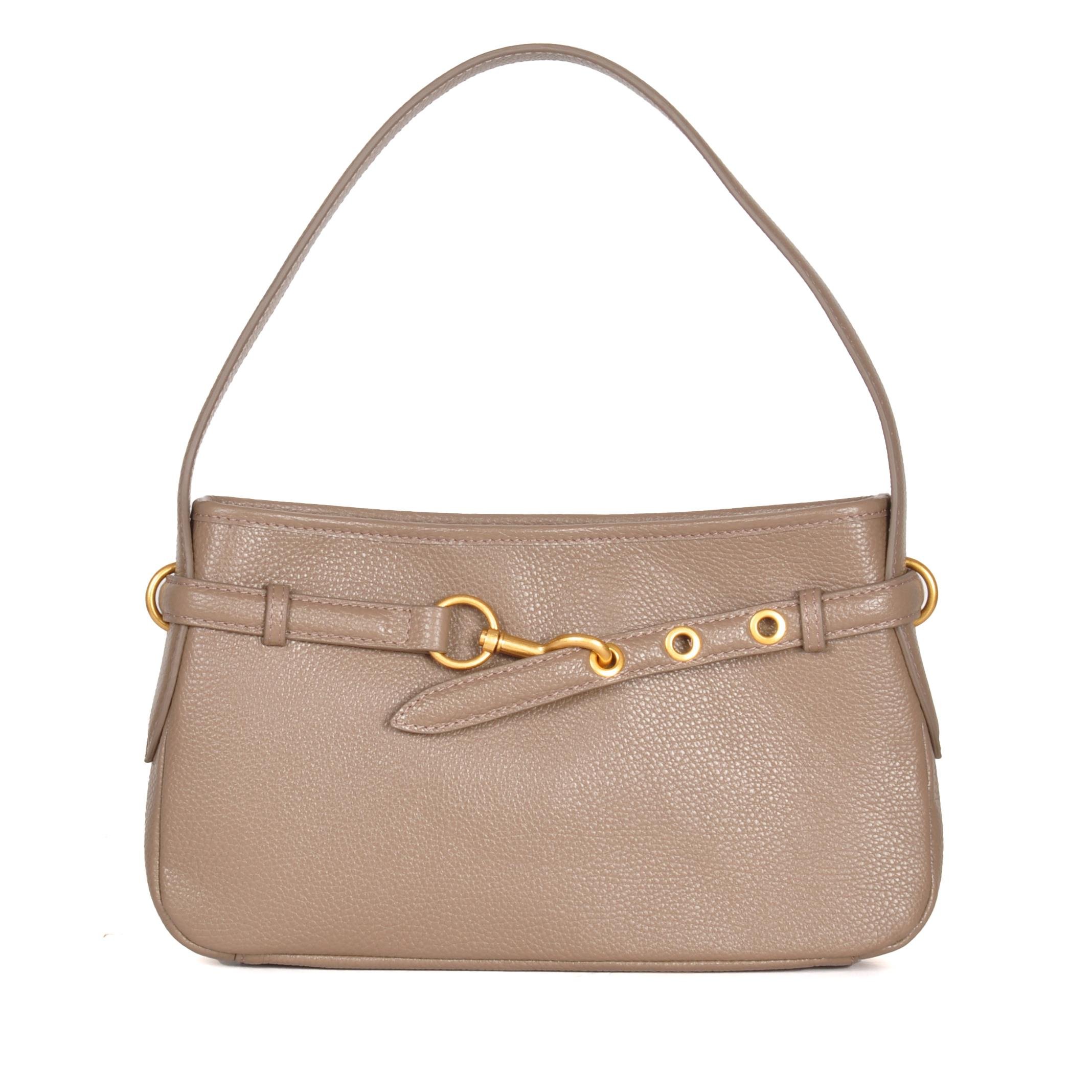 Kadın Hakiki Deri Kayış Detaylı Çanta