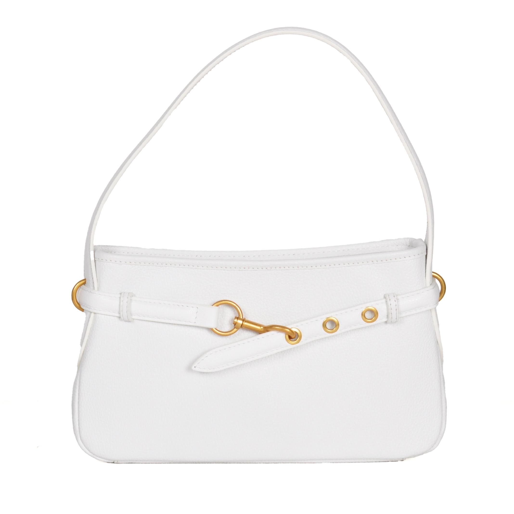 Kadın Hakiki Deri Kayış Detaylı Çanta